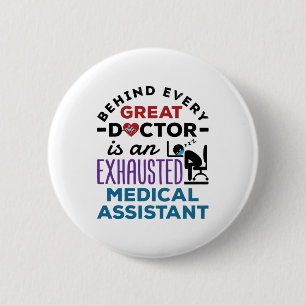 Bóton Redondo 5.08cm Apreciação Engraçada do Assistente Médico