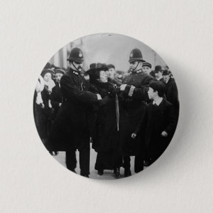 Bóton Redondo 5.08cm Apreensão de um Suffragette em Londres Inglaterra
