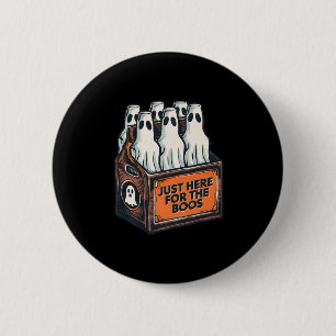 Bóton Redondo 5.08cm Aqui Para A Bebida Fantasma Boos Halloween 6 Pack