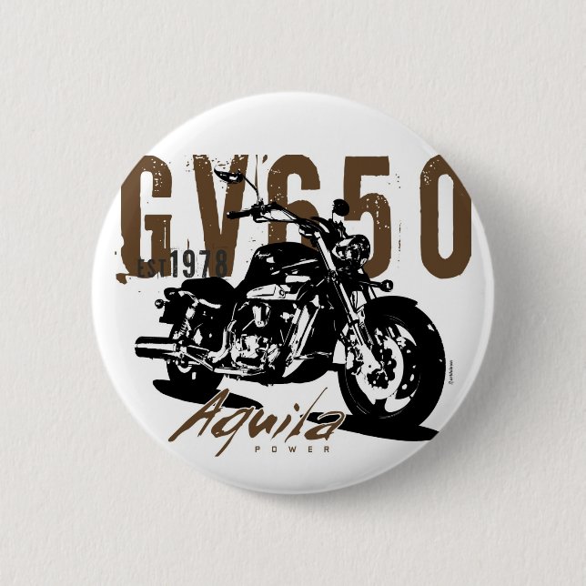 Bóton Redondo 5.08cm Aquila Eagle (Frente)