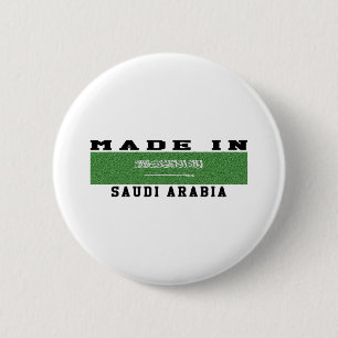 Bóton Redondo 5.08cm Arábia Saudita fez no design