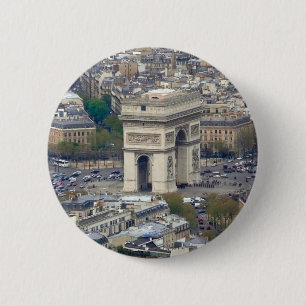 Bóton Redondo 5.08cm Arc de Triomphe Paris França