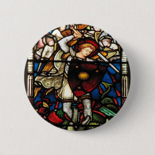 BÓTON REDONDO 5.08CM ARCANJO DE ST MICHAEL