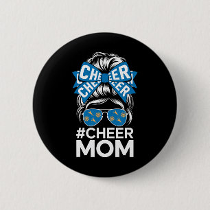 Bóton Redondo 5.08cm Arco de Cheer Mom Fã de Esportes Sungles Suporte d