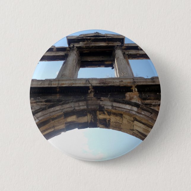 Bóton Redondo 5.08cm arco de hadrian (Frente)