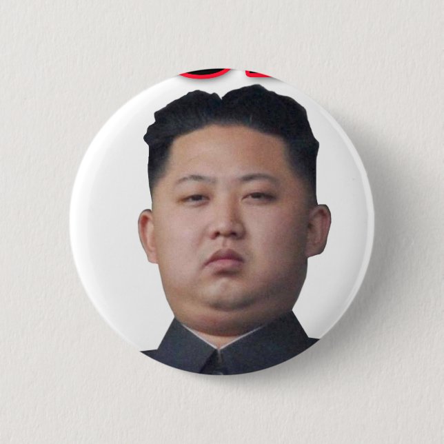 Bóton Redondo 5.08cm arco de Kim Jong-il (Frente)