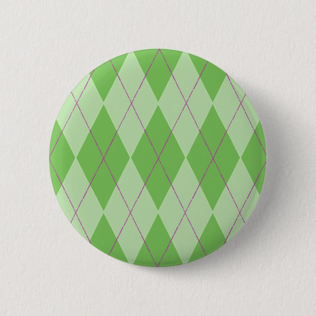 Bóton Redondo 5.08cm Argyle verde (Frente)