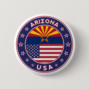 Bóton Redondo 5.08cm Arizona, Estados Unidos