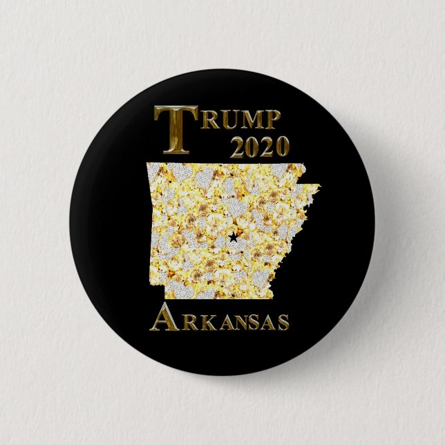 BÓTON REDONDO 5.08CM ARKANSAS TRUMP 2020 (Frente)