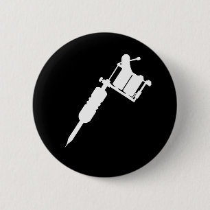 Bóton Redondo 5.08cm arma do tatuagem