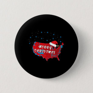Bóton Redondo 5.08cm Armadilha das Eleições Feliz Natal Santa Hat Engra