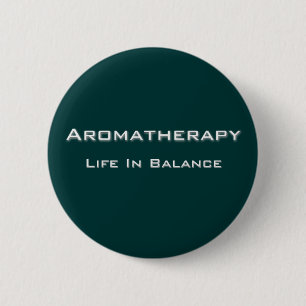 Bóton Redondo 5.08cm Aromatherapy - White text