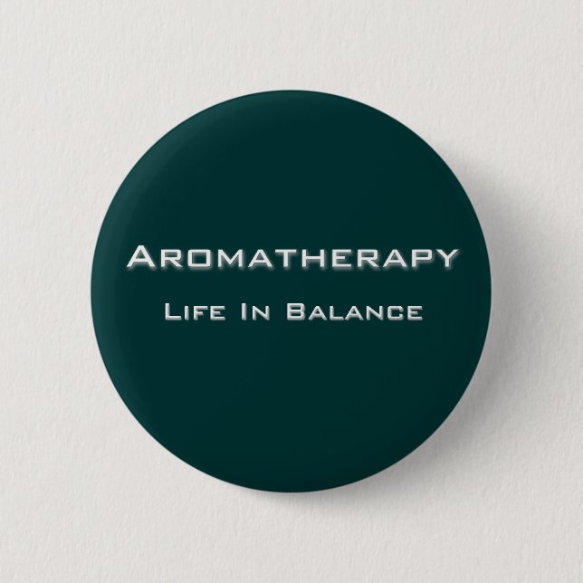 Bóton Redondo 5.08cm Aromatherapy - White text (Frente)