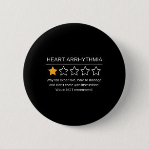 Bóton Redondo 5.08cm Arritmia cardíaca Sensibilização Uma Estrelagem Su