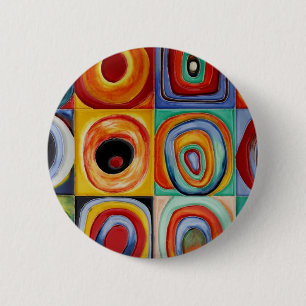 Bóton Redondo 5.08cm Arte abstracta de Kandinsky