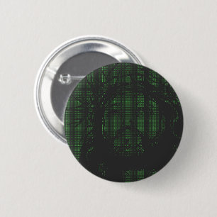 Bóton Redondo 5.08cm Arte ASCII Jesus Coroa de Espinhos João 19:30