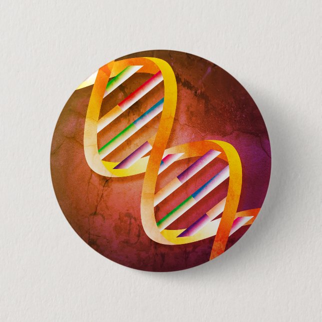 Bóton Redondo 5.08cm Arte de DNA (Frente)