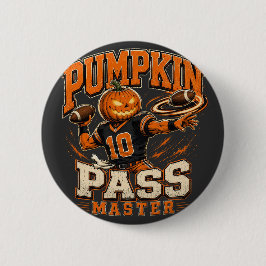 Bóton Redondo 5.08cm Arte de Futebol de Halloween Mestre da Passagem de