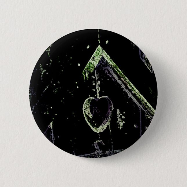 Bóton Redondo 5.08cm Arte Digital da Casa de Ave (Frente)