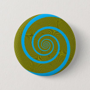 Bóton Redondo 5.08cm Arte espiral do fractal