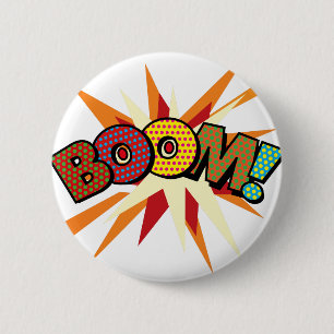 Bóton Redondo 5.08cm Arte Pop de Quadrinhos BOOM!