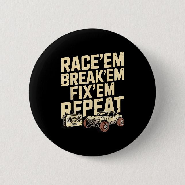 Bóton Redondo 5.08cm Arte Rc legal Para Mulheres Homens Controle Remoto (Frente)