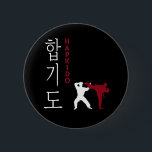 Bóton Redondo 5.08cm Artes marciais coreanas Hapkido<br><div class="desc">Artes Marciais Coreanas Hapkido. Artes Marciais Hapkido.</div>