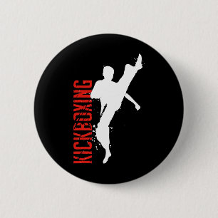 Bóton Redondo 5.08cm Artes Marciais de Kickboxing
