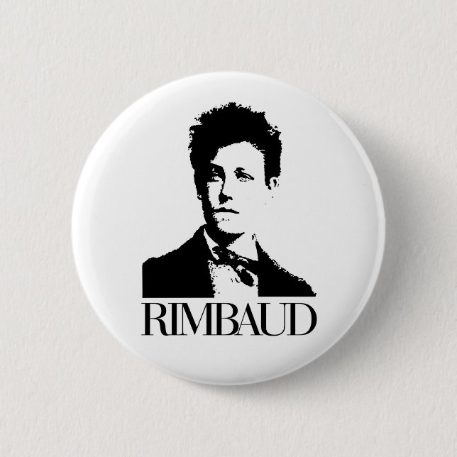 Bóton Redondo 5.08cm Arthur Rimbaud (Frente)