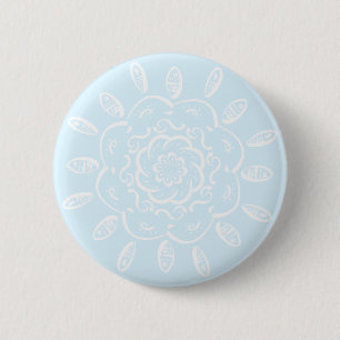 Bóton Redondo 5.08cm Ártico Mandala