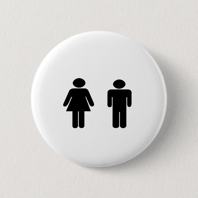 Bóton Redondo 5.08cm Artigos do homem e da mulher (Frente)