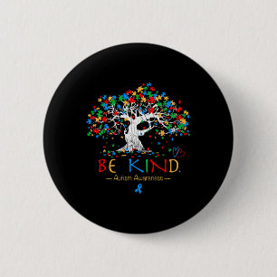 Bóton Redondo 5.08cm Árvore Da Vida Autismo Sensibilização Mês Quebra-c