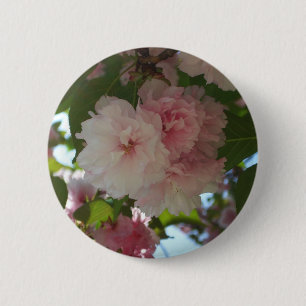 Bóton Redondo 5.08cm Árvore de cereja I Primavera Floral com duas flor