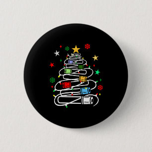 Bóton Redondo 5.08cm Árvore de Natal de Tubos de Sangue de Flebotomia F