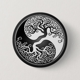Bóton Redondo 5.08cm Árvore de Yin Yang