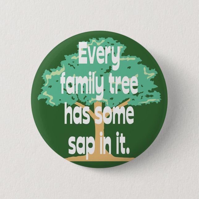 Bóton Redondo 5.08cm Árvore genealógica (Frente)