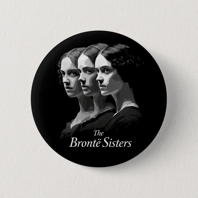 Bóton Redondo 5.08cm As Irmãs Brontë (Frente)