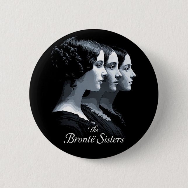 Bóton Redondo 5.08cm As Irmãs Brontë (Frente)