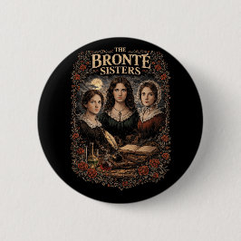 Bóton Redondo 5.08cm As Irmãs Brontë