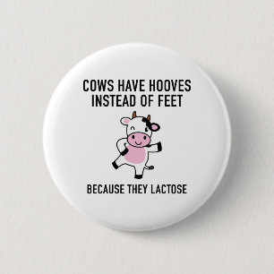 Bóton Redondo 5.08cm As vacas têm os cascos