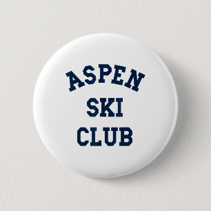 Bóton Redondo 5.08cm Aspen Ski Club Colorado Ski Mountain Viagem Skier