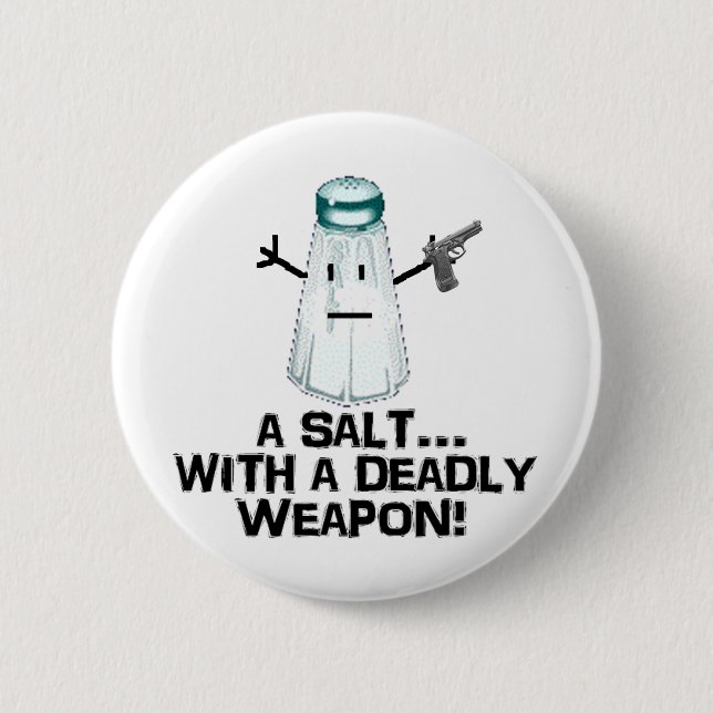 Bóton Redondo 5.08cm Assalto! (Frente)