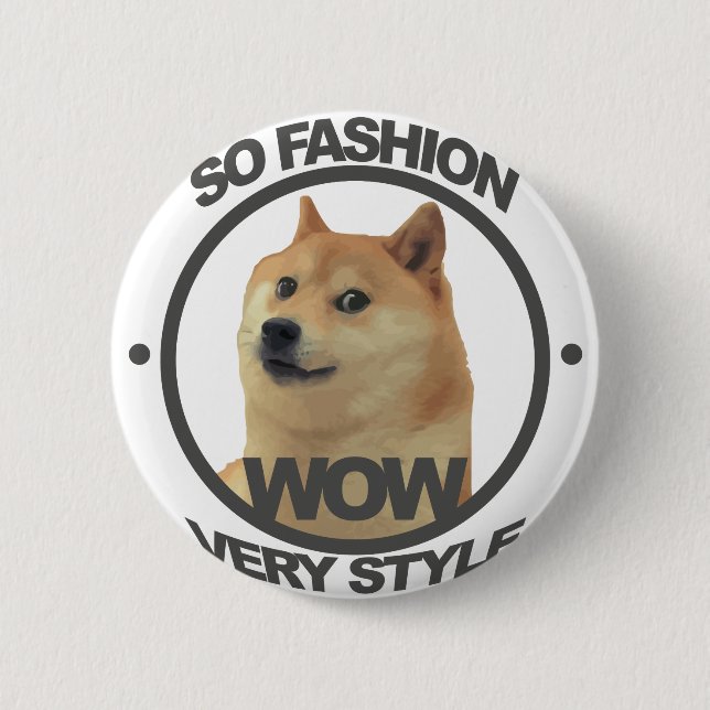 Bóton Redondo 5.08cm Assim forma, assim Doge (Frente)