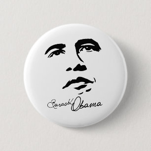 Bóton Redondo 5.08cm Assinatura de Barack Obama