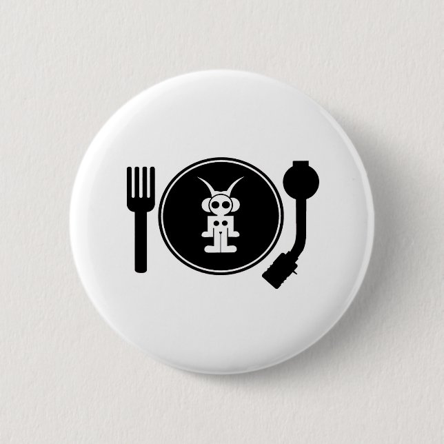 Bóton Redondo 5.08cm astro DJ (Frente)