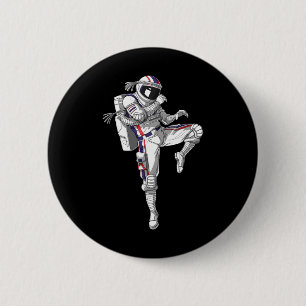 Bóton Redondo 5.08cm Astronaut Muay Thai Boxe Caratê Kickboxing Marti