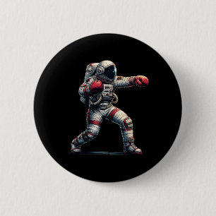 Bóton Redondo 5.08cm Astronaut Muay Thai Boxe Kickboxing Meninos Homens