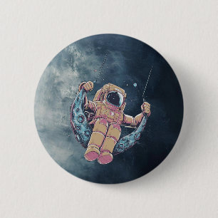 Bóton Redondo 5.08cm Astronauta