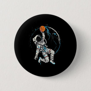 Bóton Redondo 5.08cm Astronauta Dra, jogador de basquete de Trabalho de