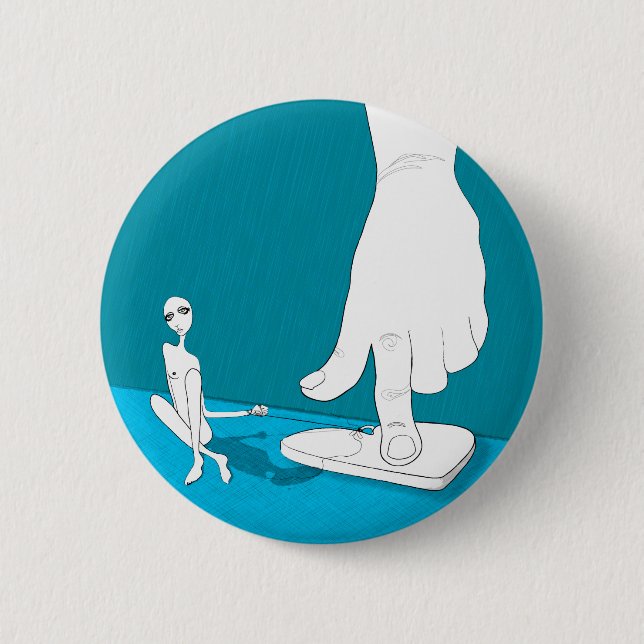 Bóton Redondo 5.08cm aterrado (Frente)